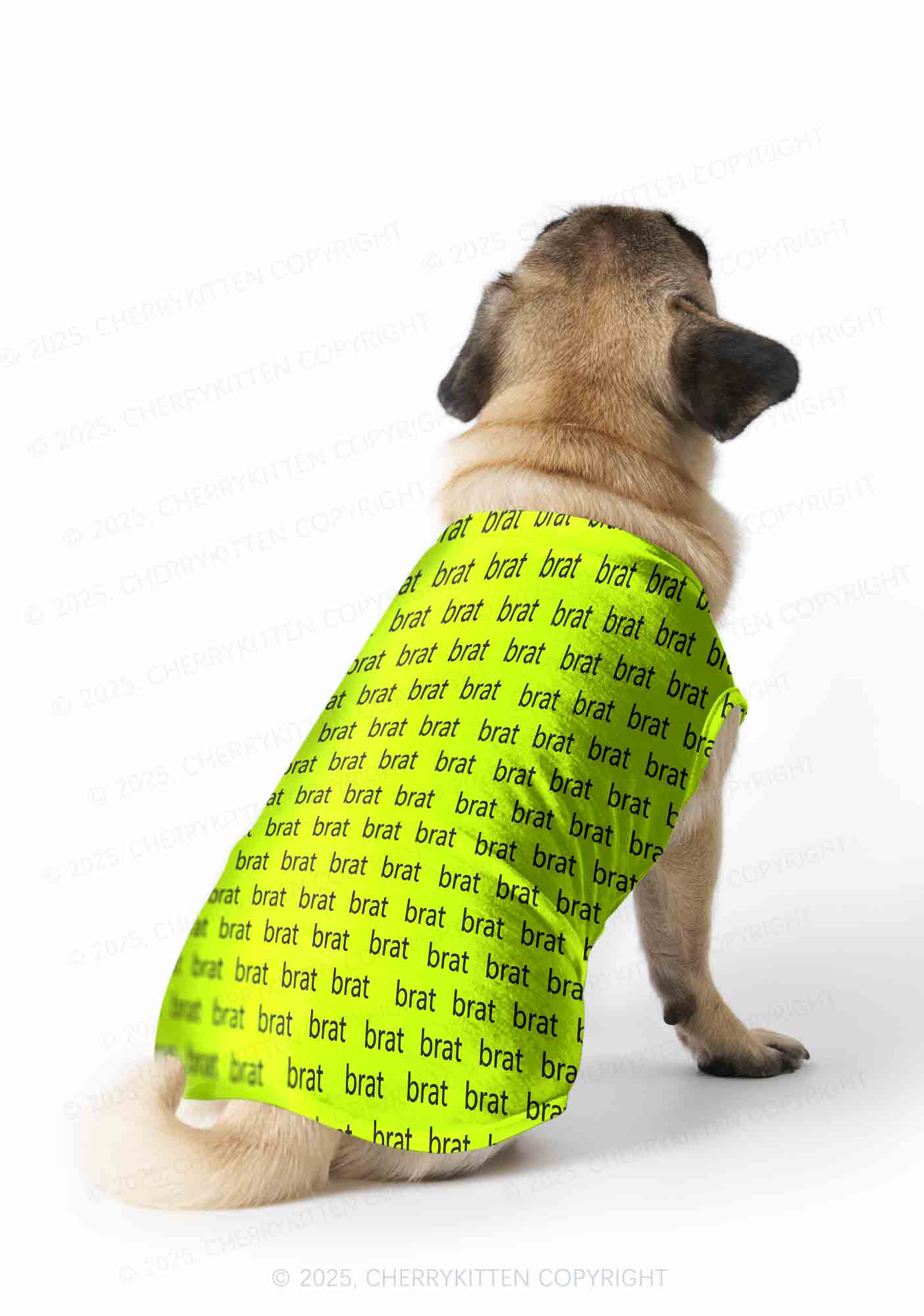 Brat Summer Y2K Pet Tank Top Cherrykitten