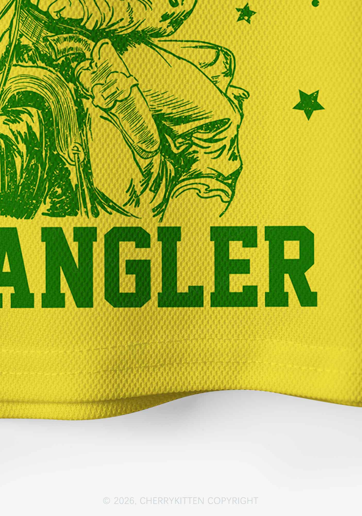 Yellow Cowgirl Wrangler Pride Y2K Crop Sport Jersey Shirts Cherrykitten