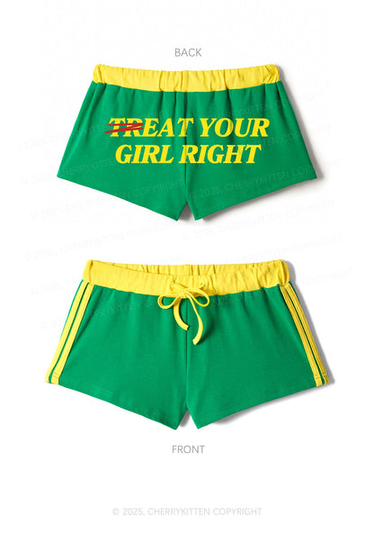 Treat Your Girl Right Y2K Drawstring Mini Shorts Cherrykitten