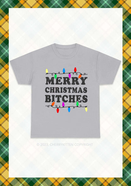 Christmas Colored Lights Chunky Shirt Cherrykitten