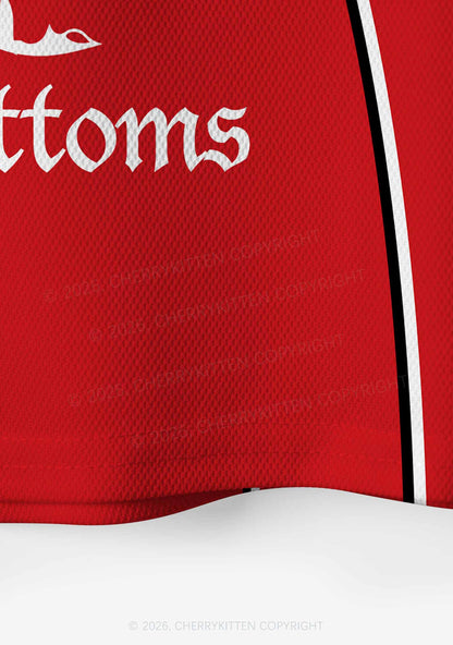 I Turn Mascs Into Bottoms Pride Y2K Crop Sport Jersey Shirts Cherrykitten