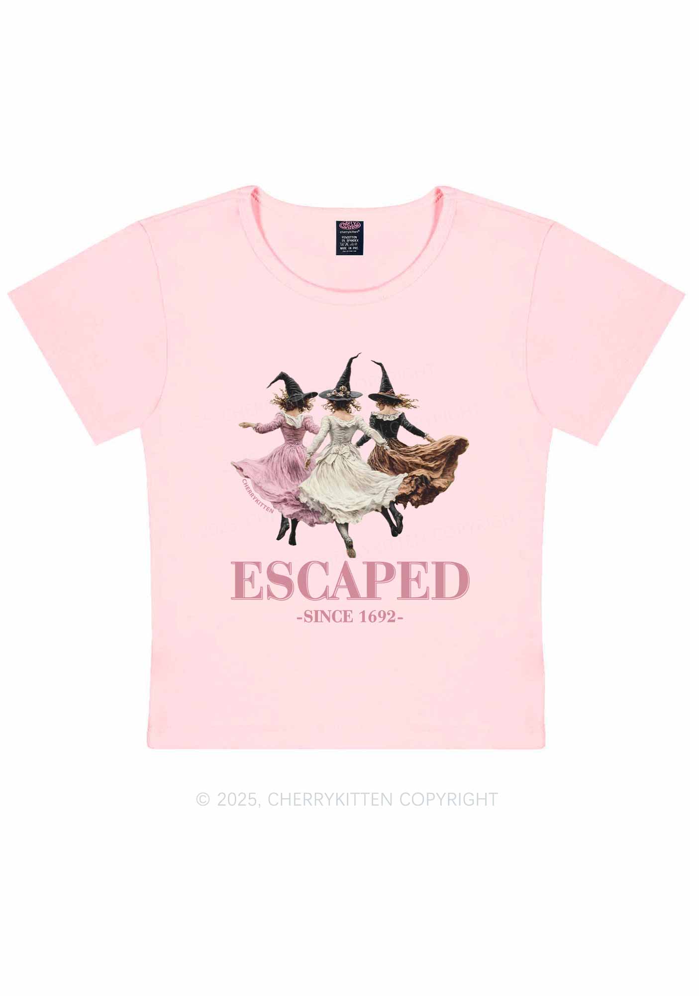 Halloween Escaped Skirts Witches Y2K Baby Tee Cherrykitten