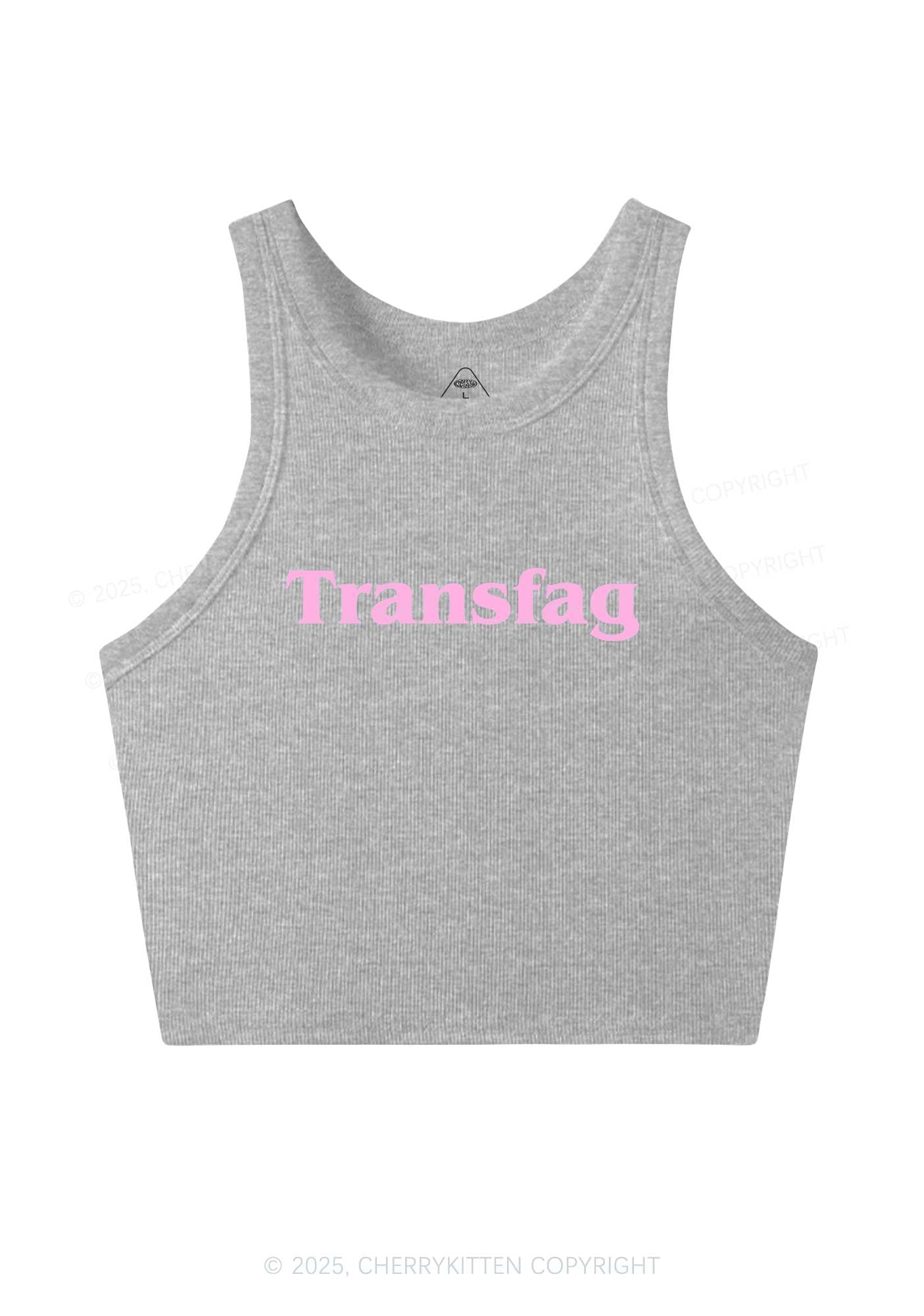 Transfag Y2K Crop Tank Top Cherrykitten