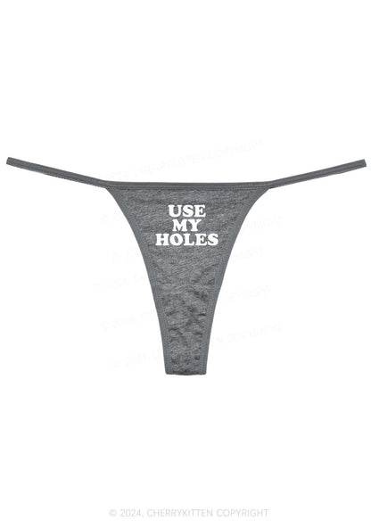 Use My Holes Y2K Flat String Thong Cherrykitten