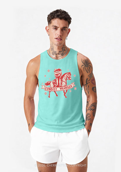 Cowboy Wrangler Pride Y2K Men Racerback Tank Top Cherrykitten