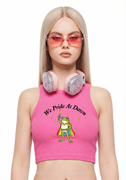 We Pride At Dawn Y2K Crop Tank Top Cherrykitten