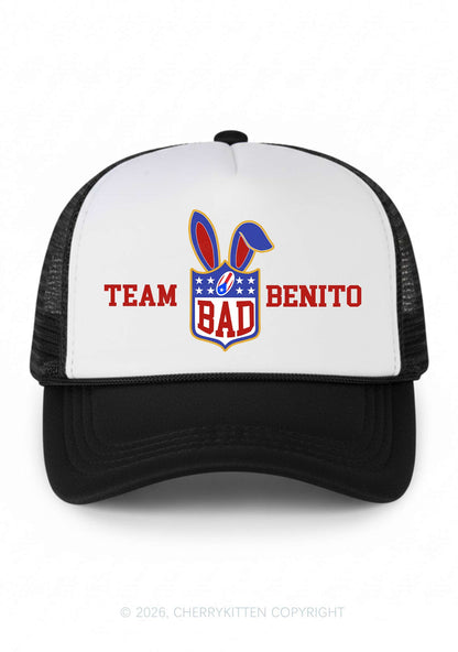 Pink Bad Bunny Y2K Colorblock Trucker Hat Cherrykitten