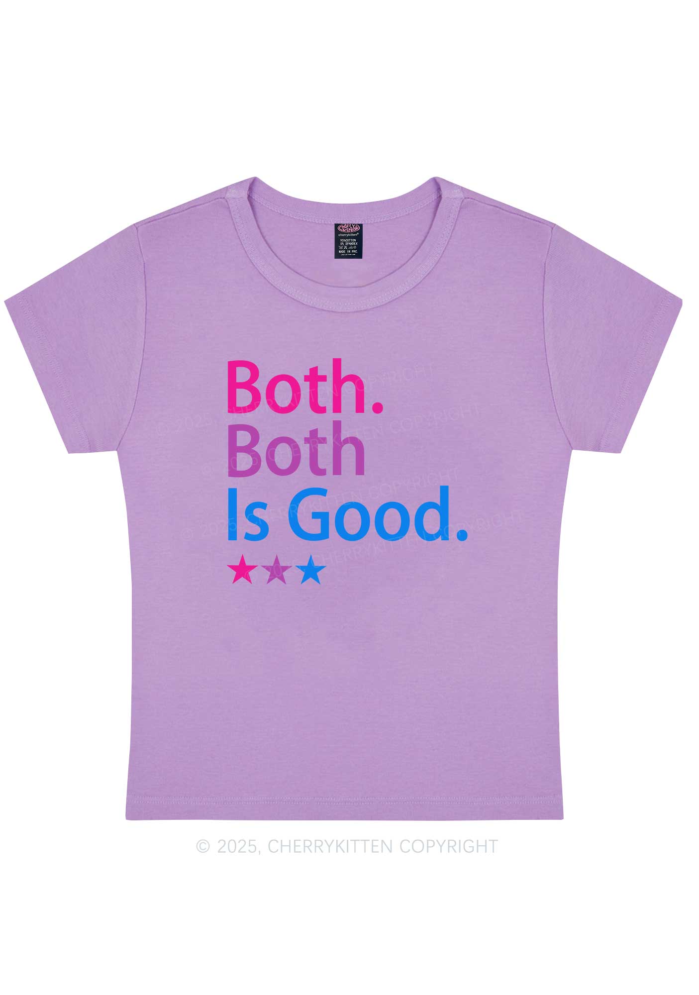 Both Is Good Pride Y2K Baby Tee Cherrykitten