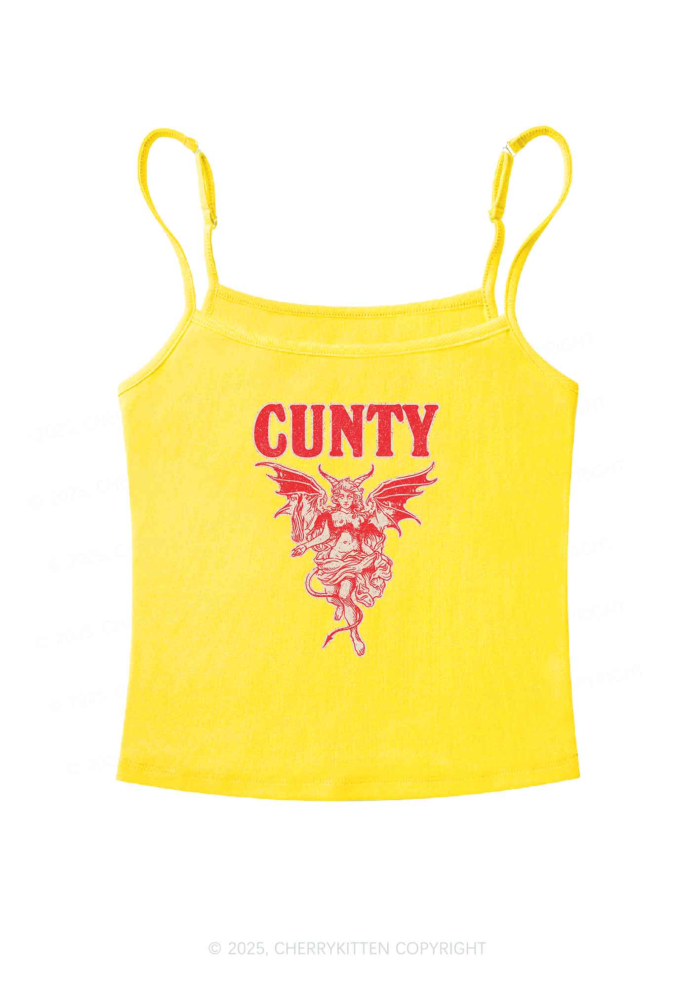 Cunty Satan Y2K Spaghetti Strap Cami Cherrykitten