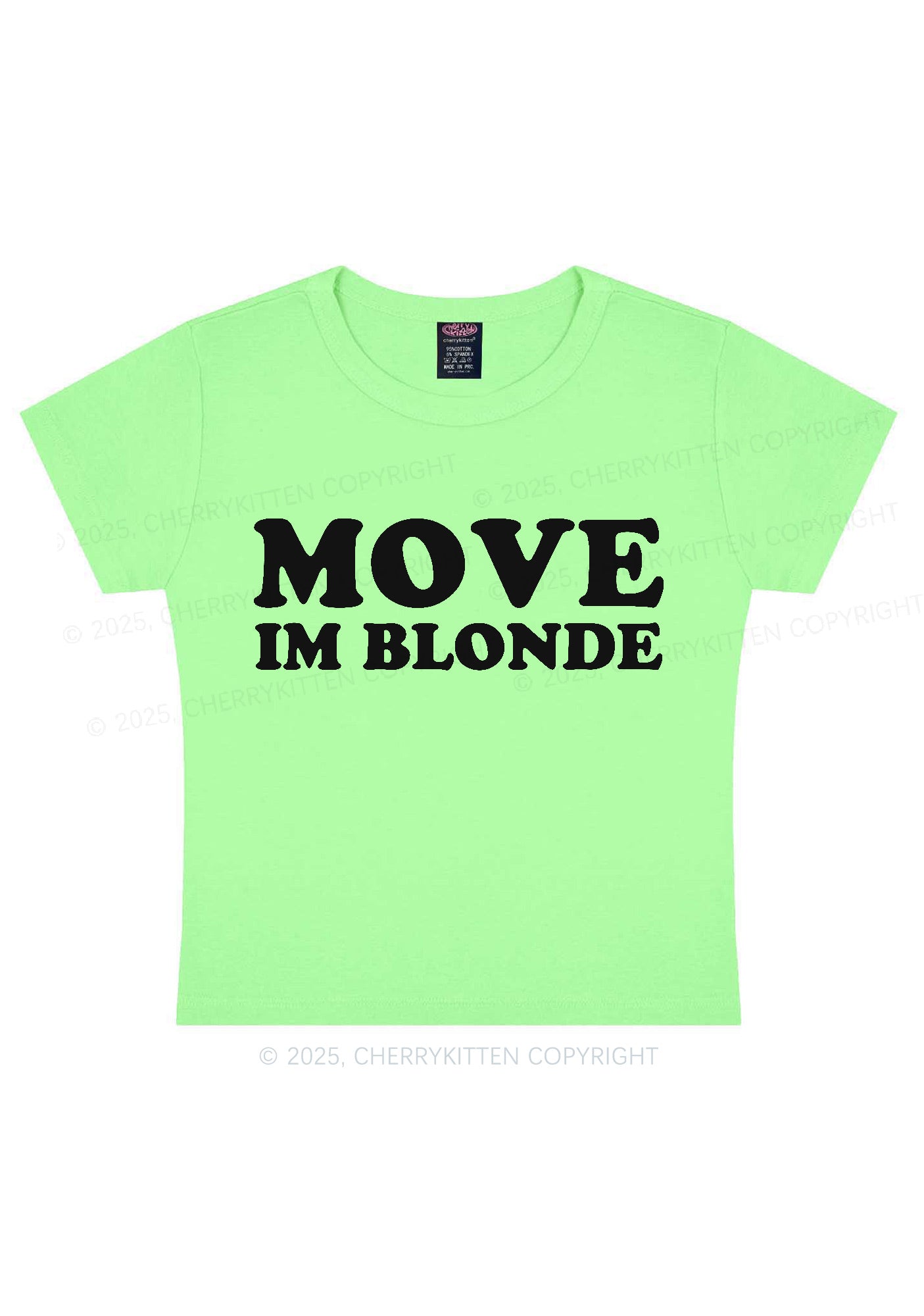 Move Im Blonde Y2K Baby Tee Cherrykitten