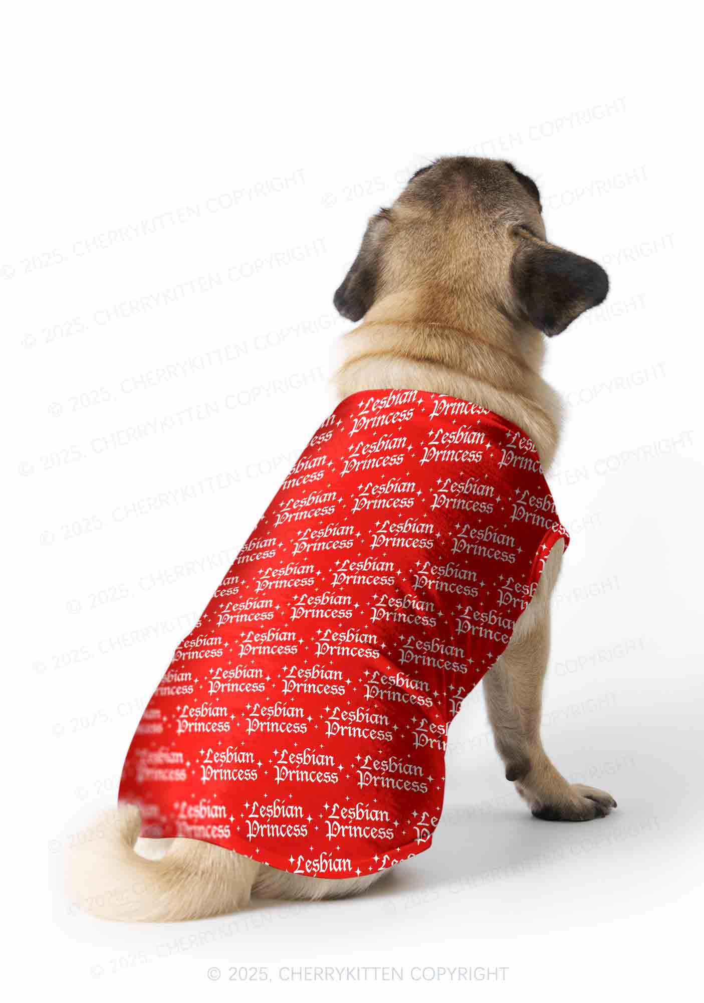 Lesbian Princess Pride Y2K Pet Tank Top Cherrykitten