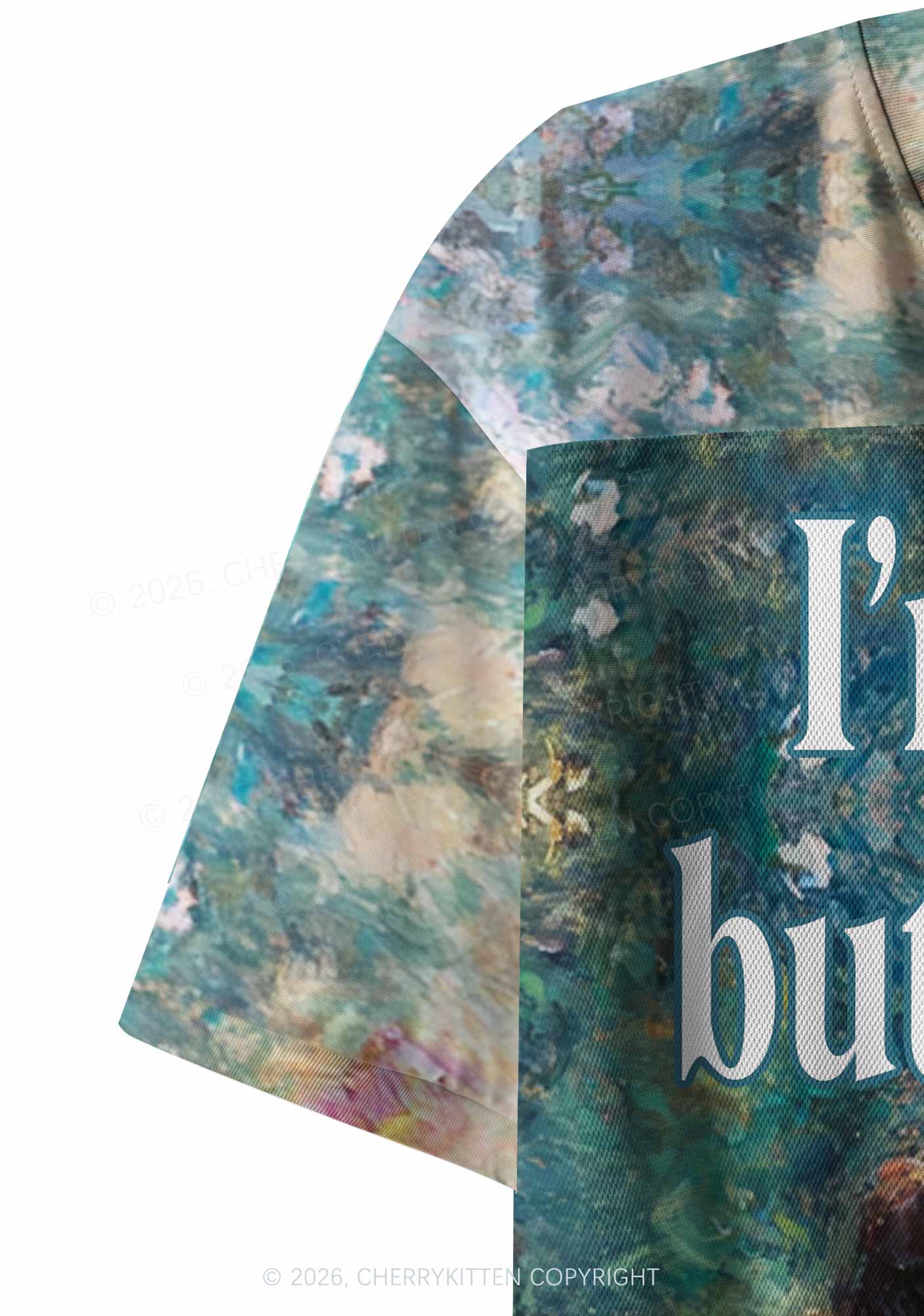Mint Green Im Not A Lesbian Pride Y2K Crop Sport Jersey Shirts Cherrykitten