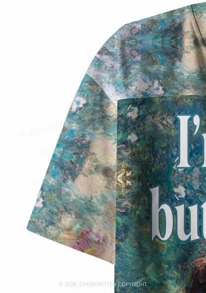 Mint Green Im Not A Lesbian Pride Y2K Crop Sport Jersey Shirts Cherrykitten