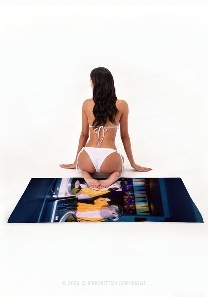 DJ Rats Y2K Beach Towel Cherrykitten