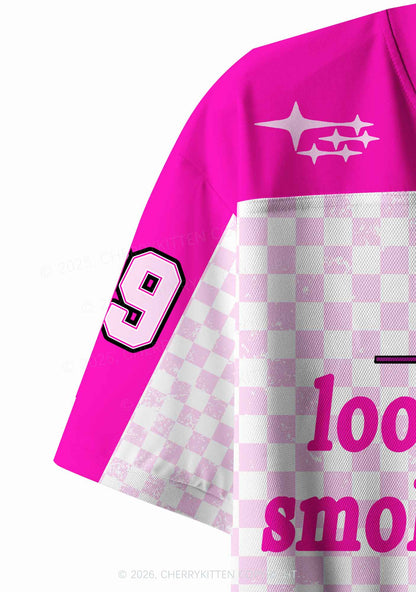 Smoke Like Marley Y2K Crop Sport Jersey Shirts Cherrykitten