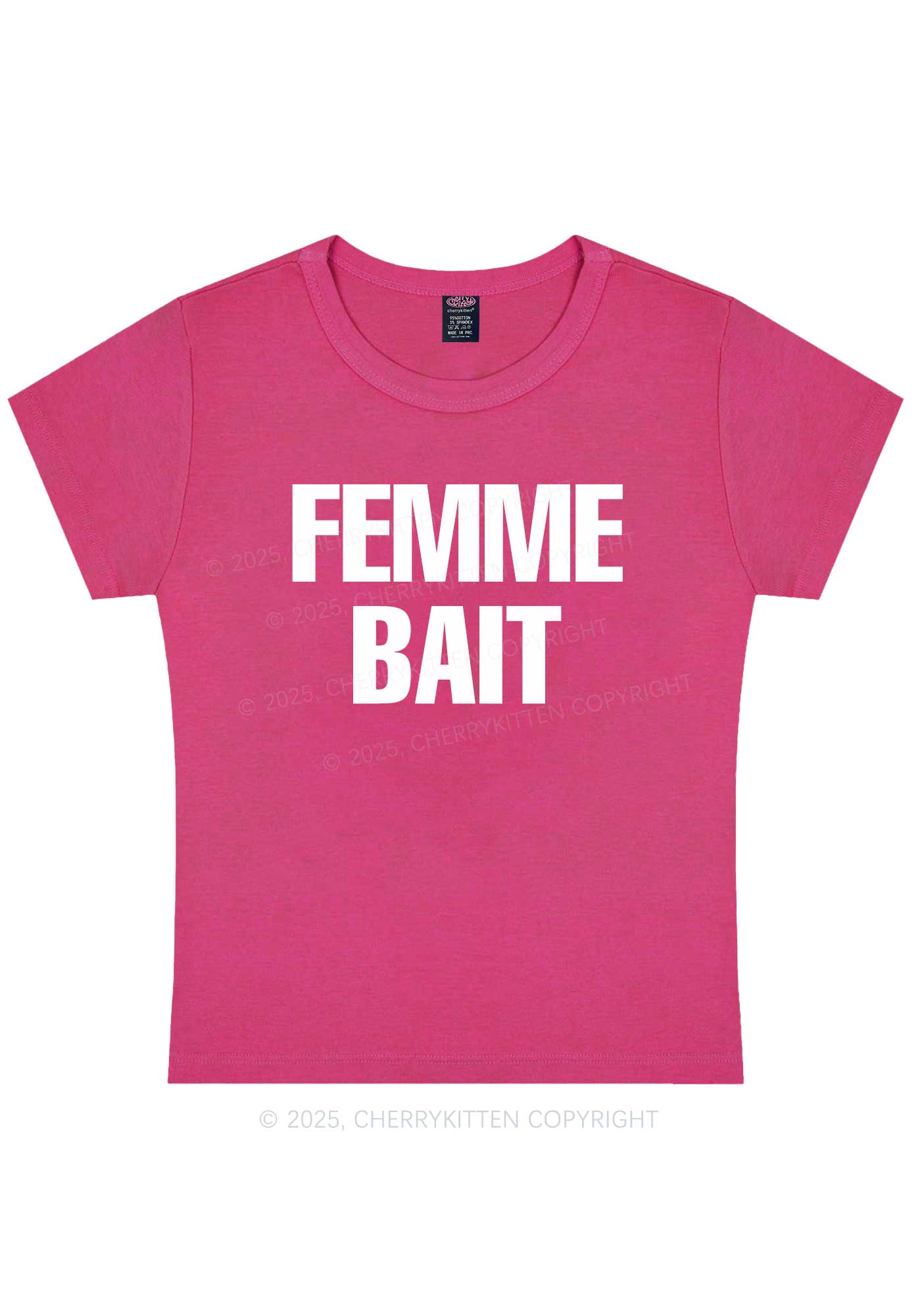 Femme Bait Y2K Baby Tee Cherrykitten
