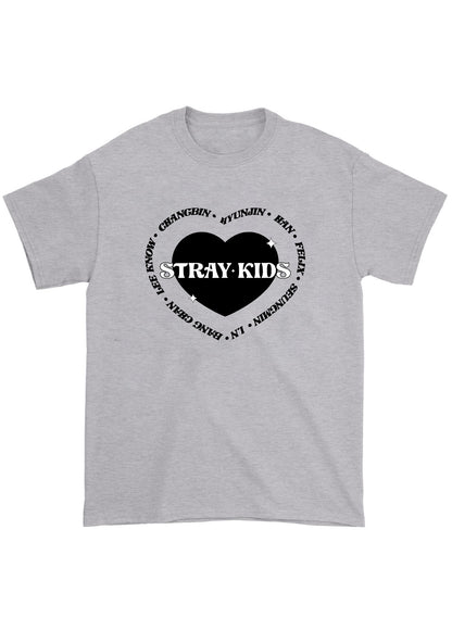 Skz Member List Heart Skz Kpop Chunky Shirt