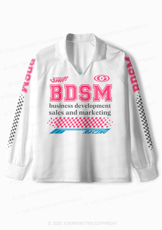 Custom Pink BDSM Y2K Sport Long Sleeve Jersey Shirts Cherrykitten
