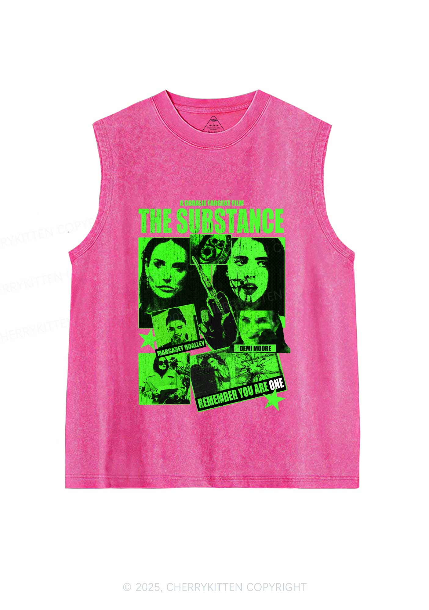 Halloween The Horror Movie Y2K Washed Muscle Tank Cherrykitte
