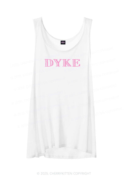 DYKE Pride Y2K Sheer Boyfriend Tank Cherrykitten