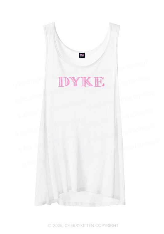 DYKE Pride Y2K Sheer Boyfriend Tank Cherrykitten