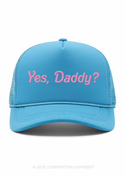 Yes Daddy Valentine's Day Y2K Trucker Hat Cherrykitten