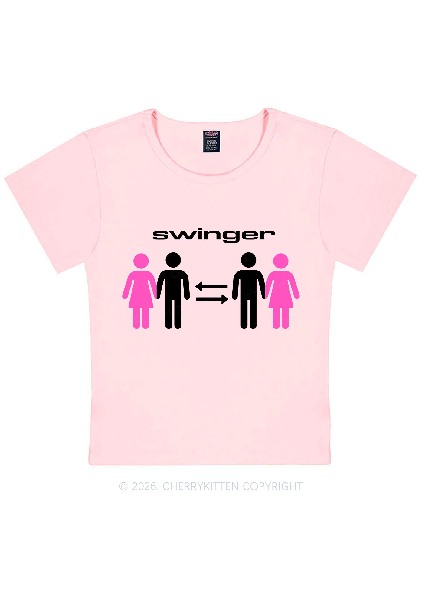 Swinger Partners Y2K Baby Tee Cherrykitten