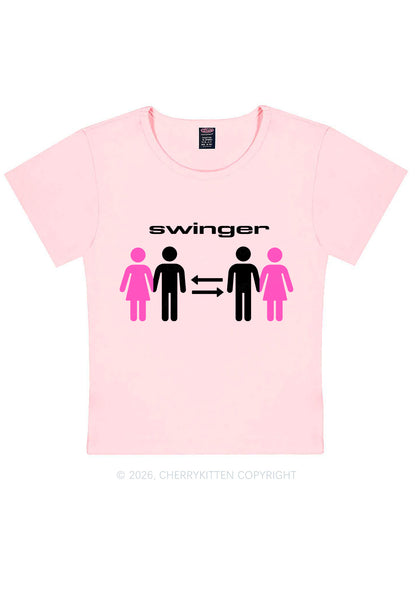 Swinger Partners Y2K Baby Tee Cherrykitten