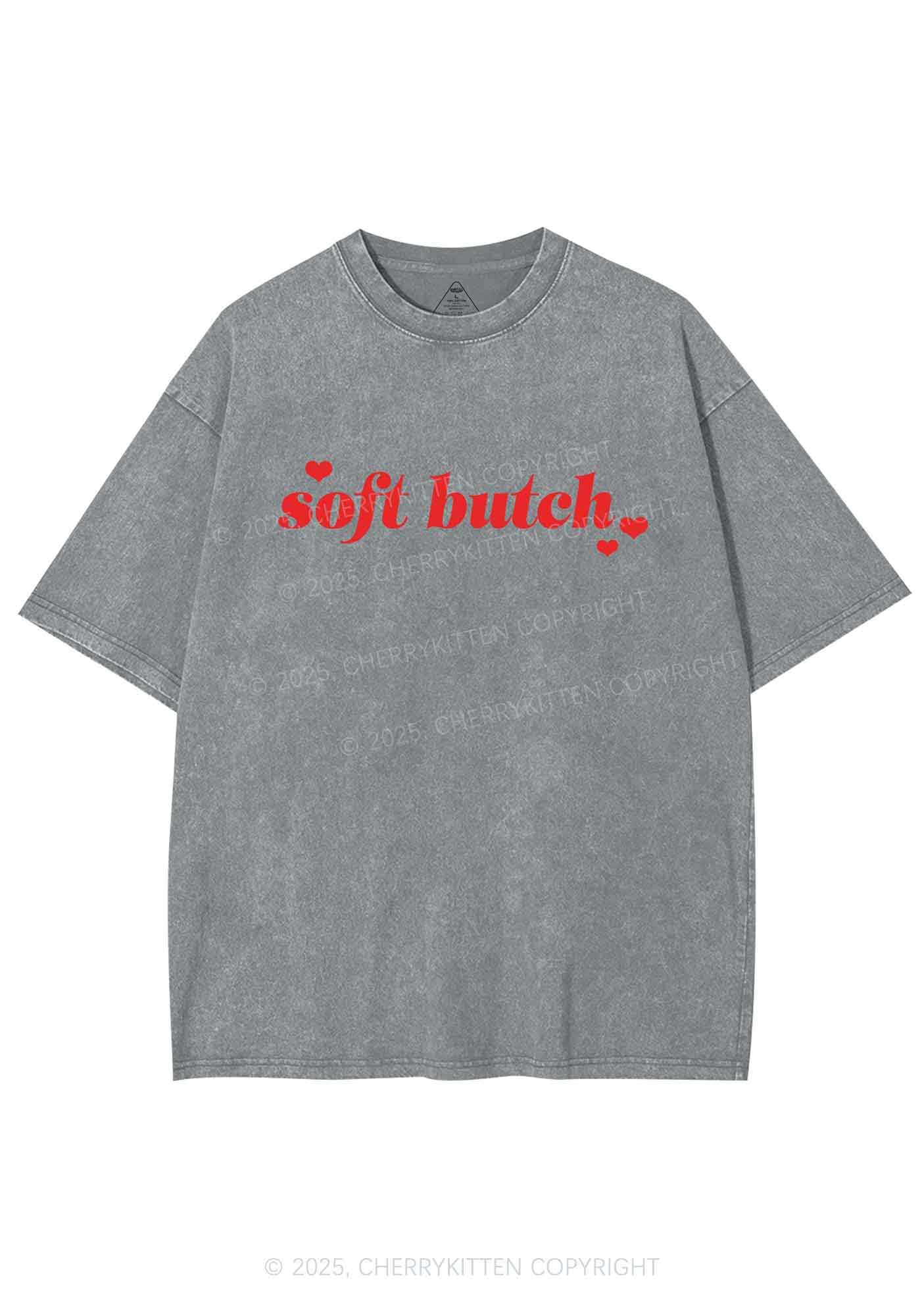 Soft Butch Y2K Shirts Washed Tee Cherrykitten