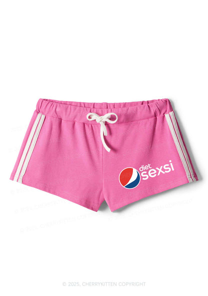 Diet Sexsi Y2K Drawstring Mini Shorts Cherrykitten
