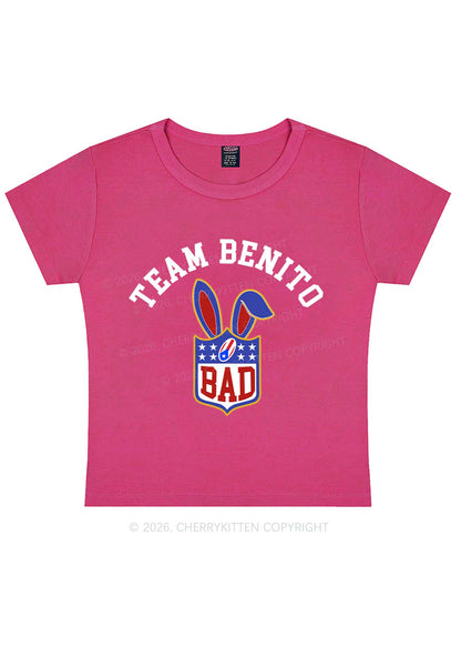 Pink Bad Bunny Y2K Baby Tee Cherrykitten