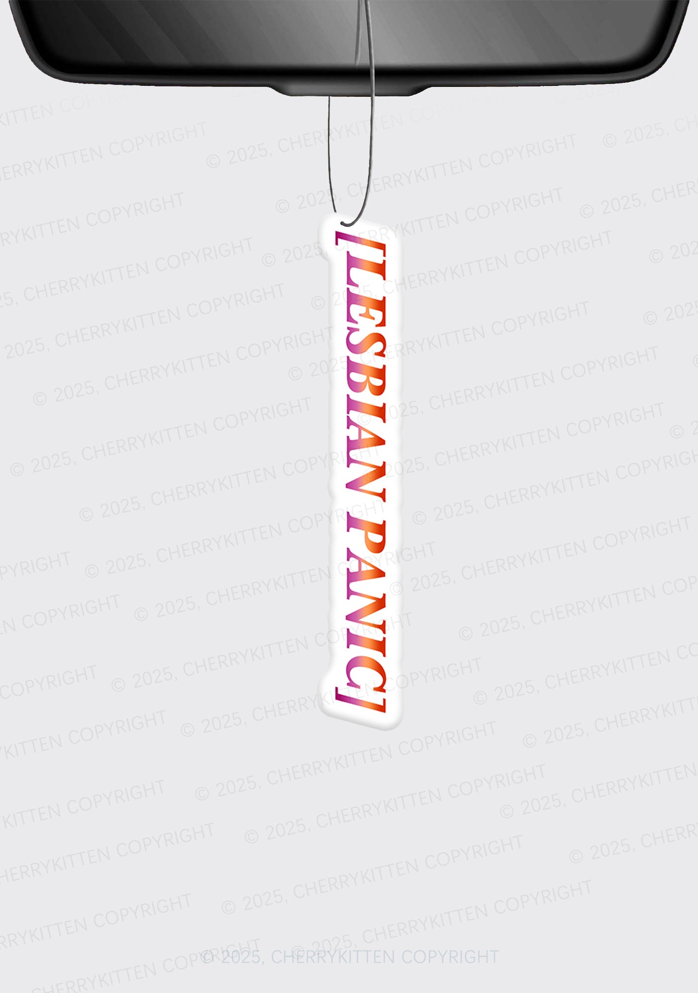 Lesbian Panic Pride 1Pc Y2K Car Air Freshener Cherrykitten