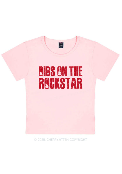 Dibs On The Rockstar Y2K Baby Tee Cherrykitten