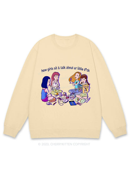 Girls Sit&Talk Y2K Sweatshirt Cherrykitten