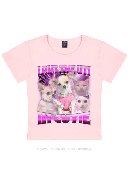 Put UTI In Cutie Y2K Baby Tee Cherrykitten