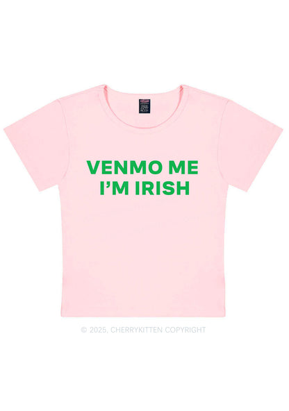 Venmo Me Im Irish St Patricks Y2K Baby Tee Cherrykitten