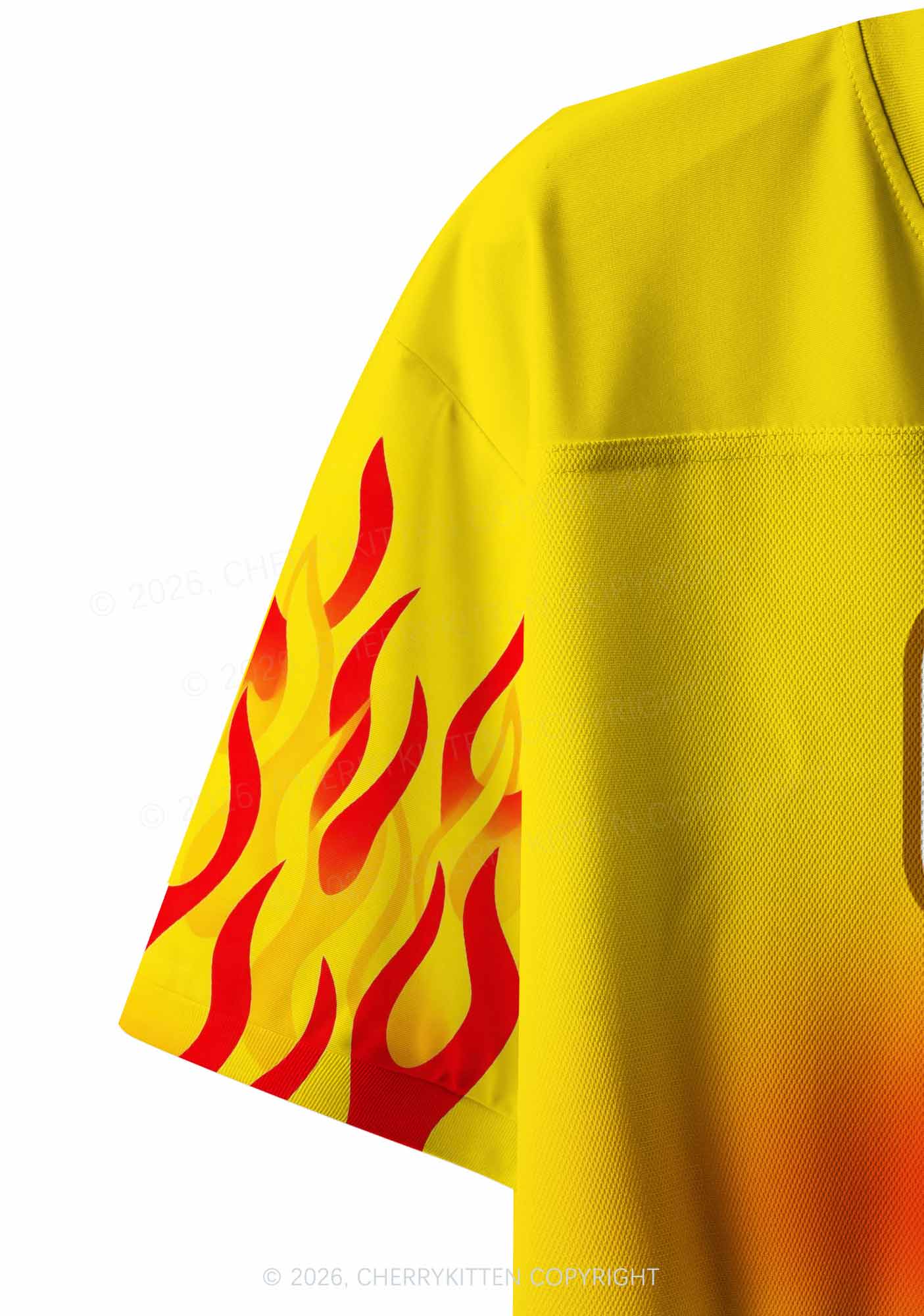 Yellow Gods Favorite Fag Pride Y2K Crop Sport Jersey Shirts Cherrykitten