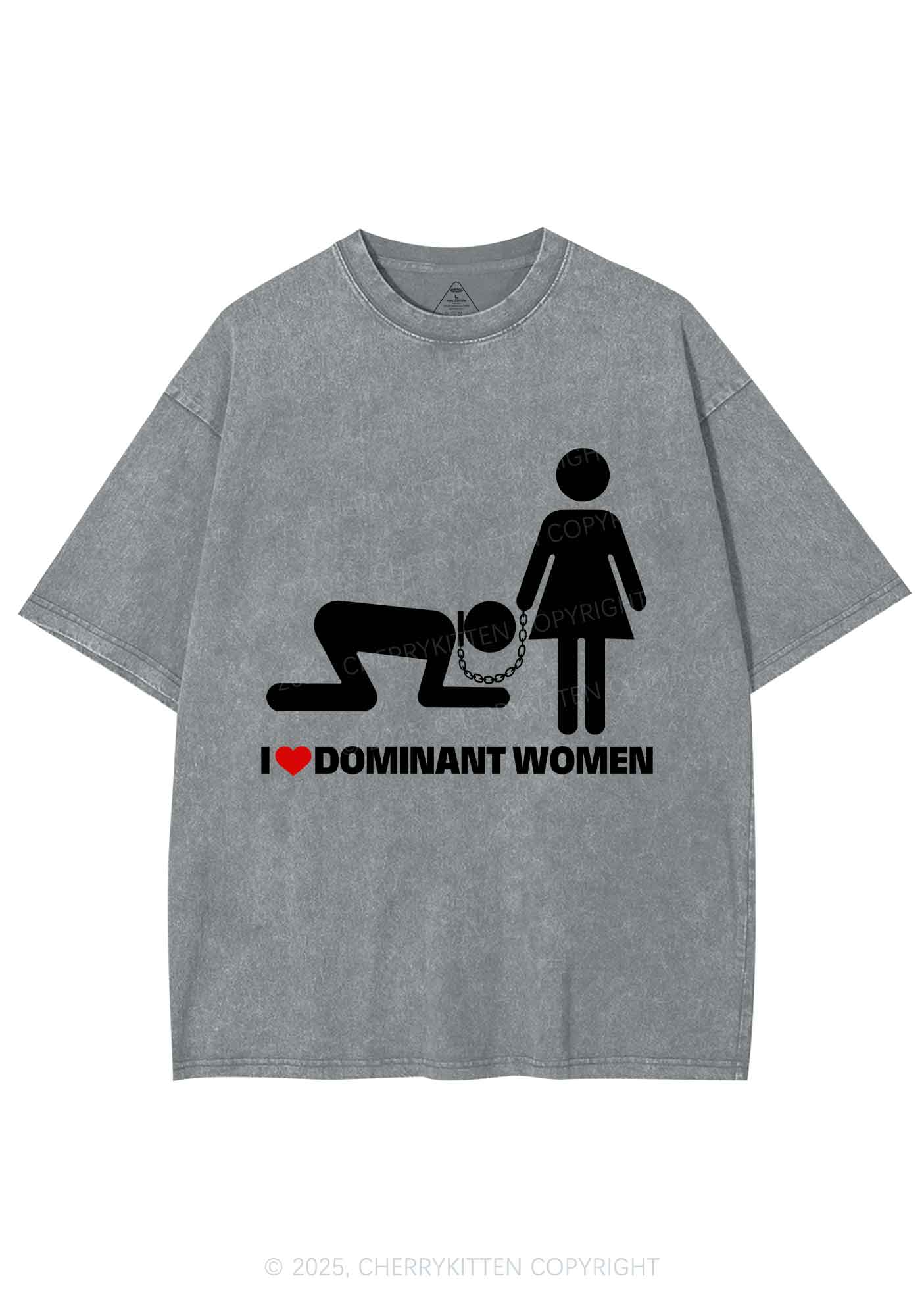 Love D Women Pride Y2K Shirts Washed Tee Cherrykitten