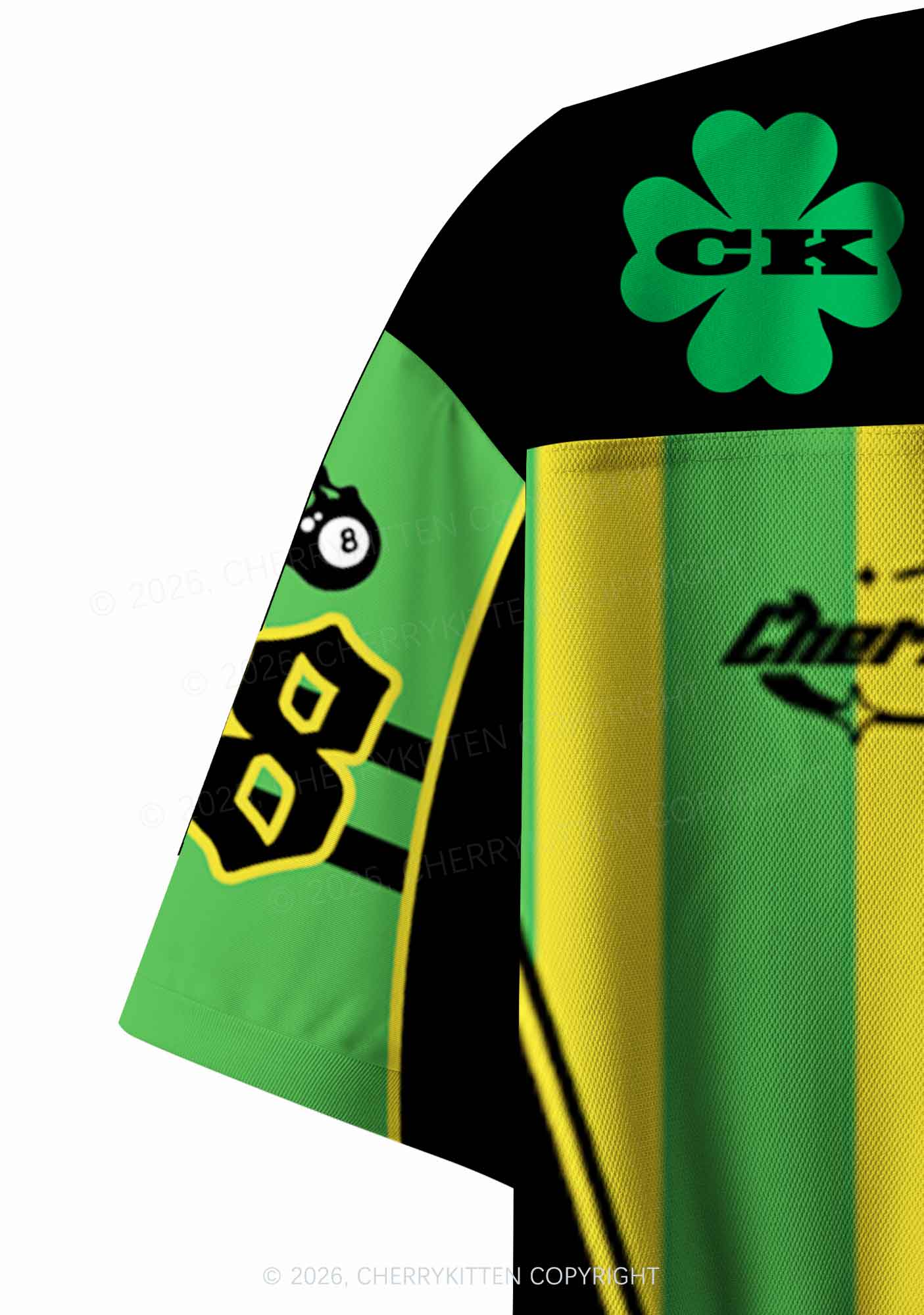 Custom Zero Percent Irish St Patricks Y2K Crop Sport Jersey Shirts Cherrykitten