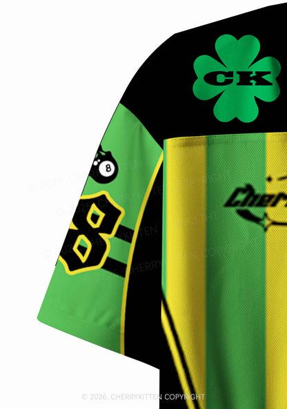 Custom Zero Percent Irish St Patricks Y2K Crop Sport Jersey Shirts Cherrykitten