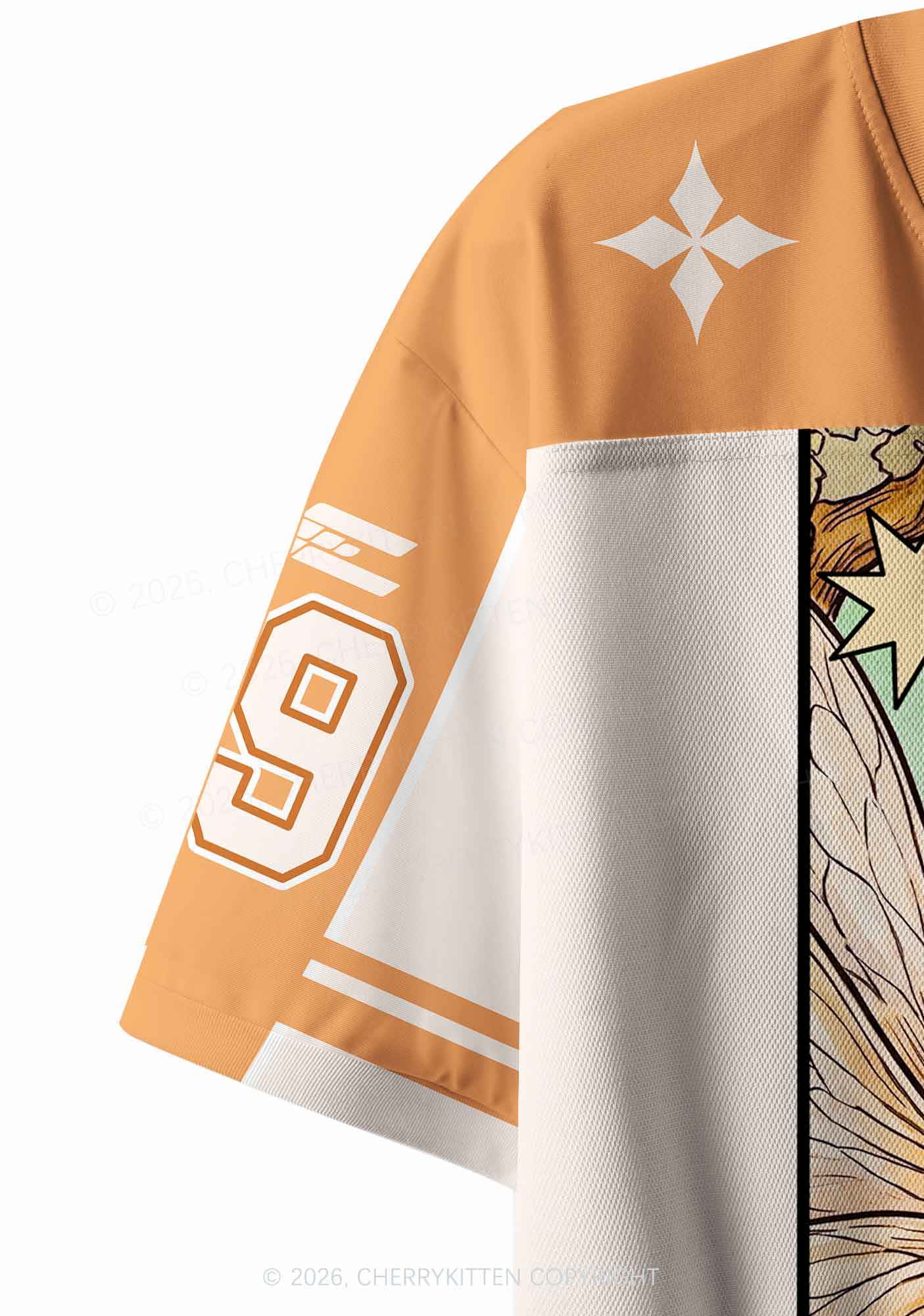 The Fairy Lovers Pride Y2K Crop Sport Jersey Shirts Cherrykitten