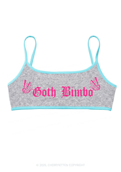 Goth Bimbo Y2K Super Crop Cami Cherrykitten