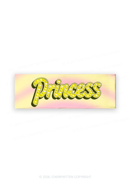 Pink Yellow Gradient Princess Y2K Print Headband Cherrykitten
