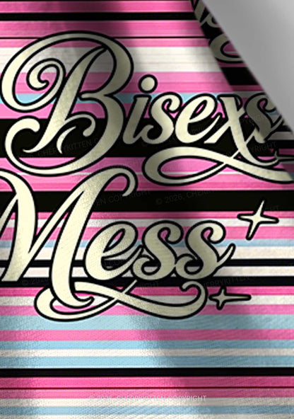 Bisexual Mess Pride Y2K Print Headband Cherrykitten