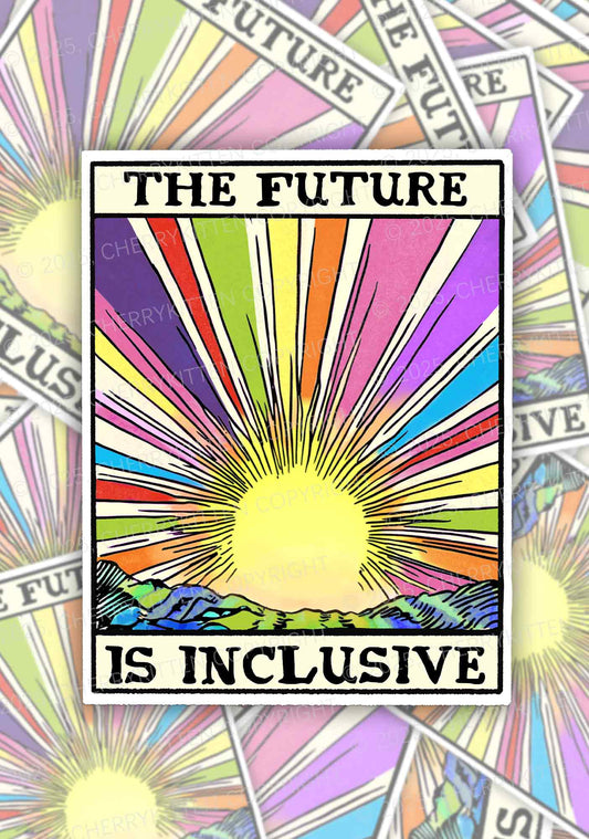 The Future Is Inclusive Pride 1Pc Y2K Sticker Cherrykitten