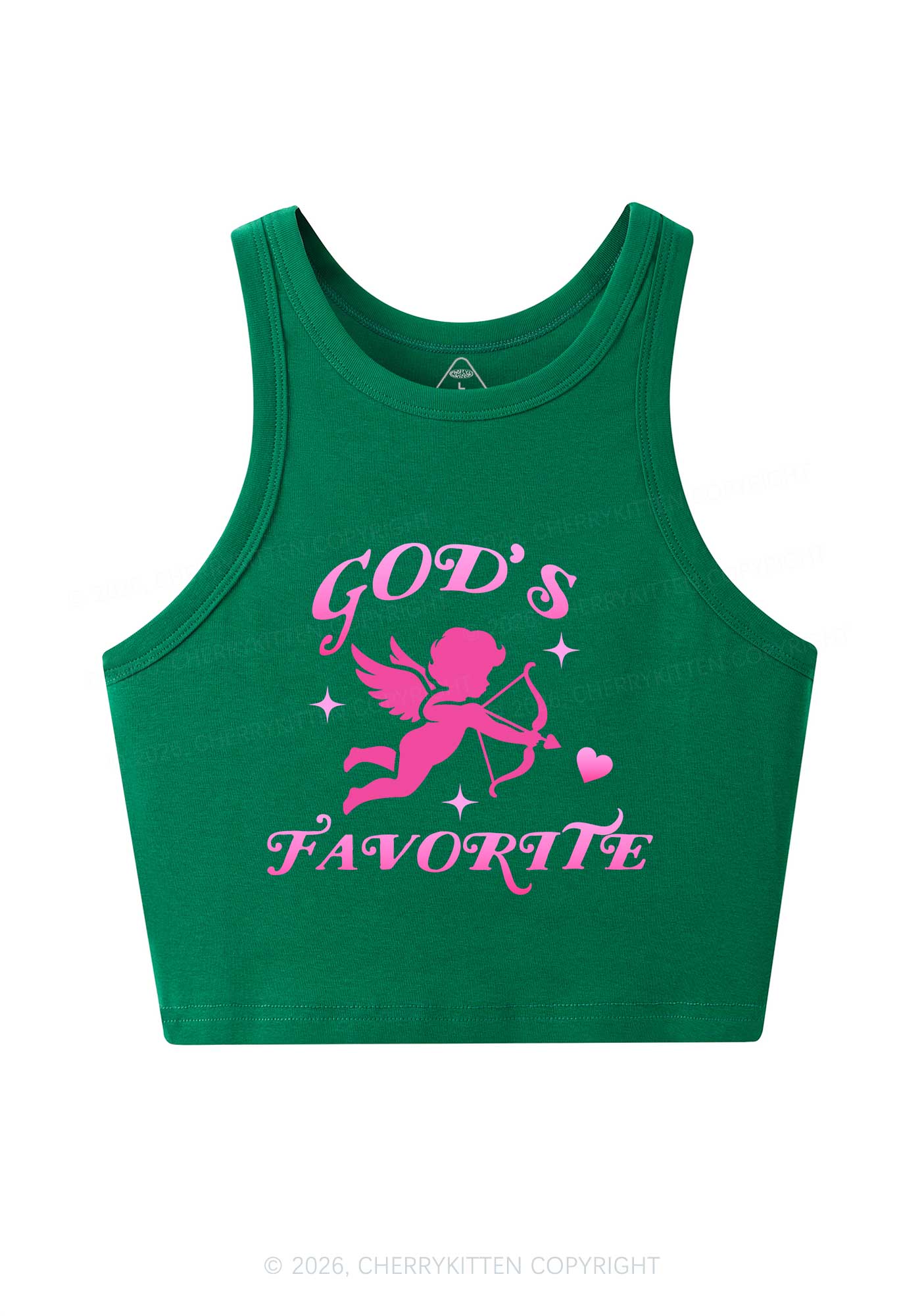 Gods Favorite Cupid Valentine's Day Y2K Crop Tank Top Cherrykitten