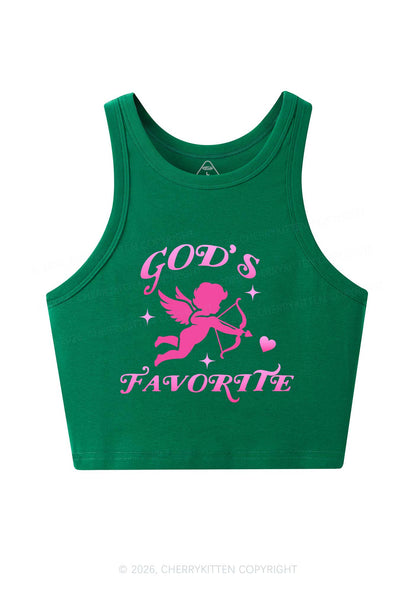 Gods Favorite Cupid Valentine's Day Y2K Crop Tank Top Cherrykitten