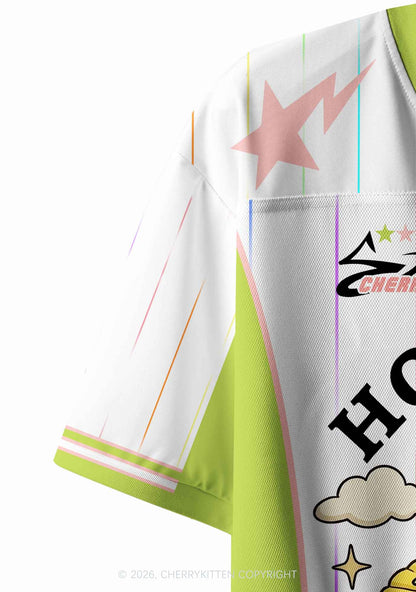 Homosexuals Are So Gay Pride Y2K Crop Sport Jersey Shirts Cherrykitten