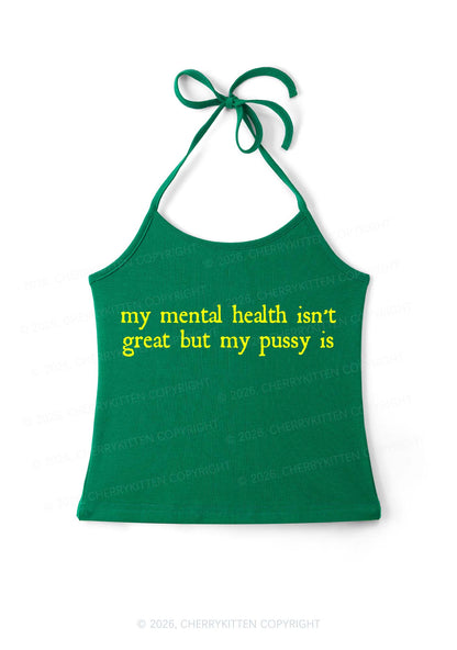 Great Mental Health Y2K Halter Neck Cami Cherrykitten