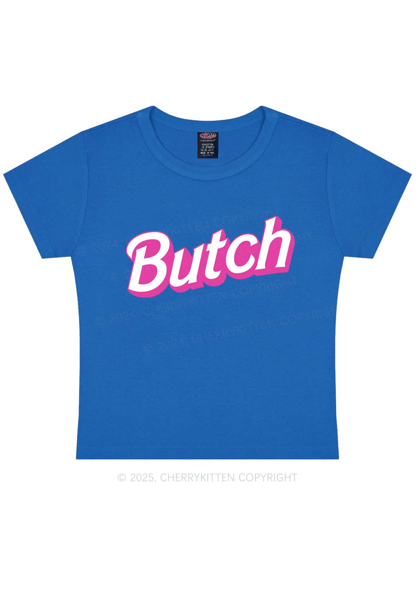Pink Butch Y2K Baby Tee Cherrykitten